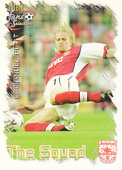 Emmanuel Petit Arsenal 1999 Futera Fans' Selection #20